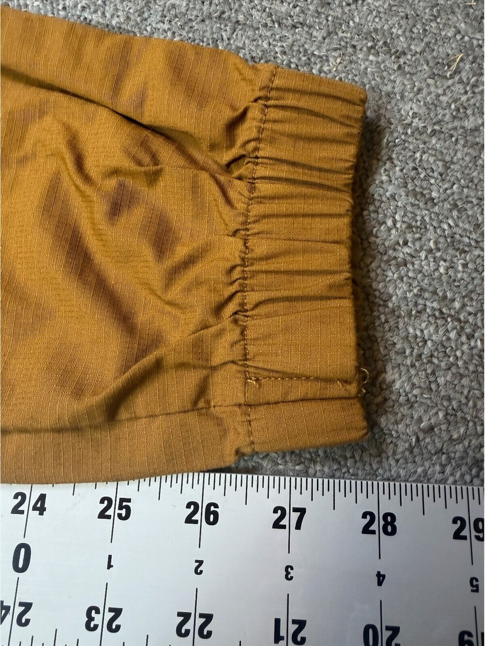 prAna Double Peak Jogger Pants Womens 8 Mustard Brown Stretch Organic Cotton - Picture 6 of 8